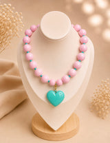 Cadena De Chicle De Dije Corazón Menta