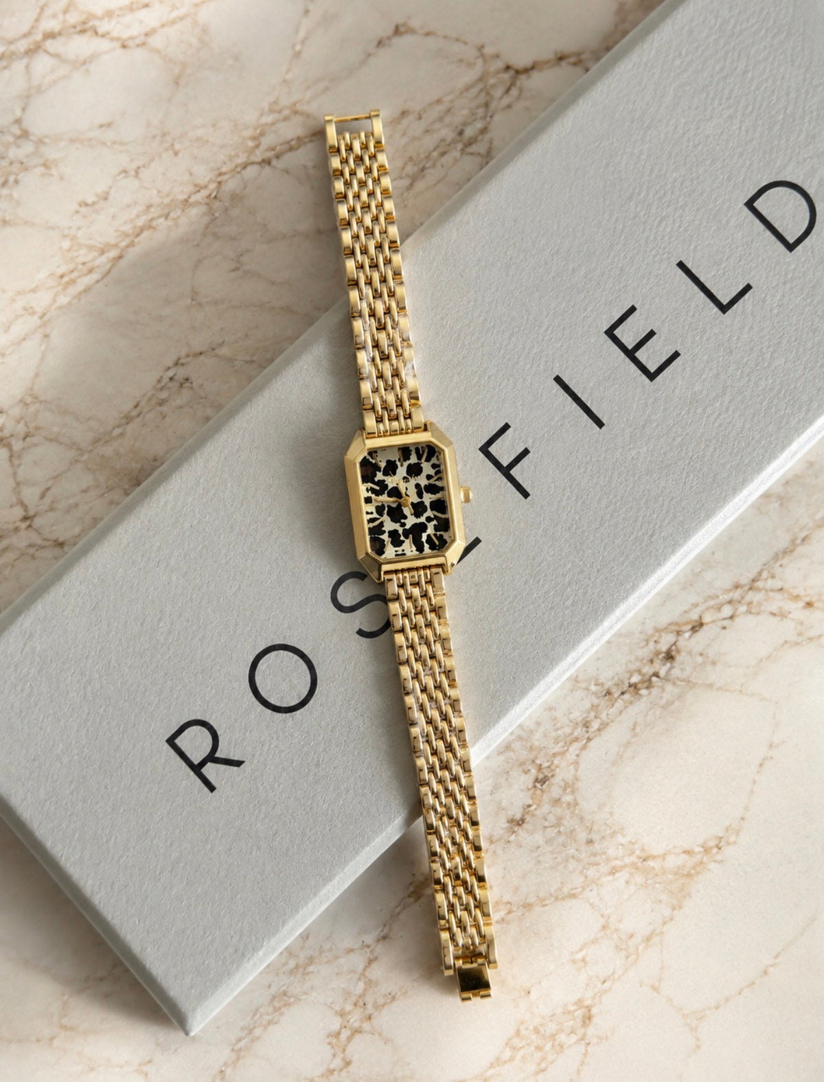 Reloj Vintage Animal Print Cuadrado