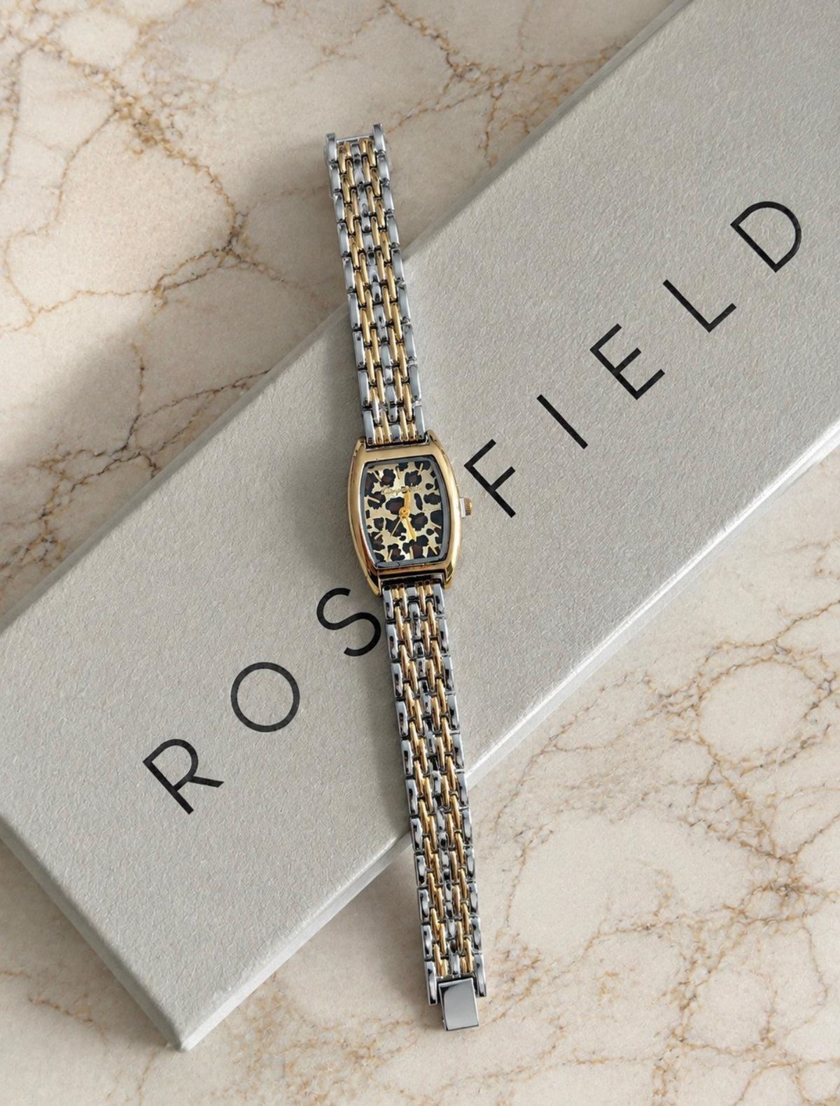 Reloj Vintage Animal Print Ovalado
