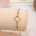 Pulsera Ajustable De Treból Brillante