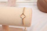 Pulsera Ajustable De Treból Brillante