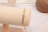 Pulsera Ajustable De Zirconia Redonda