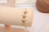 Pulsera Ajustable De 3 Estrellas Brillantes