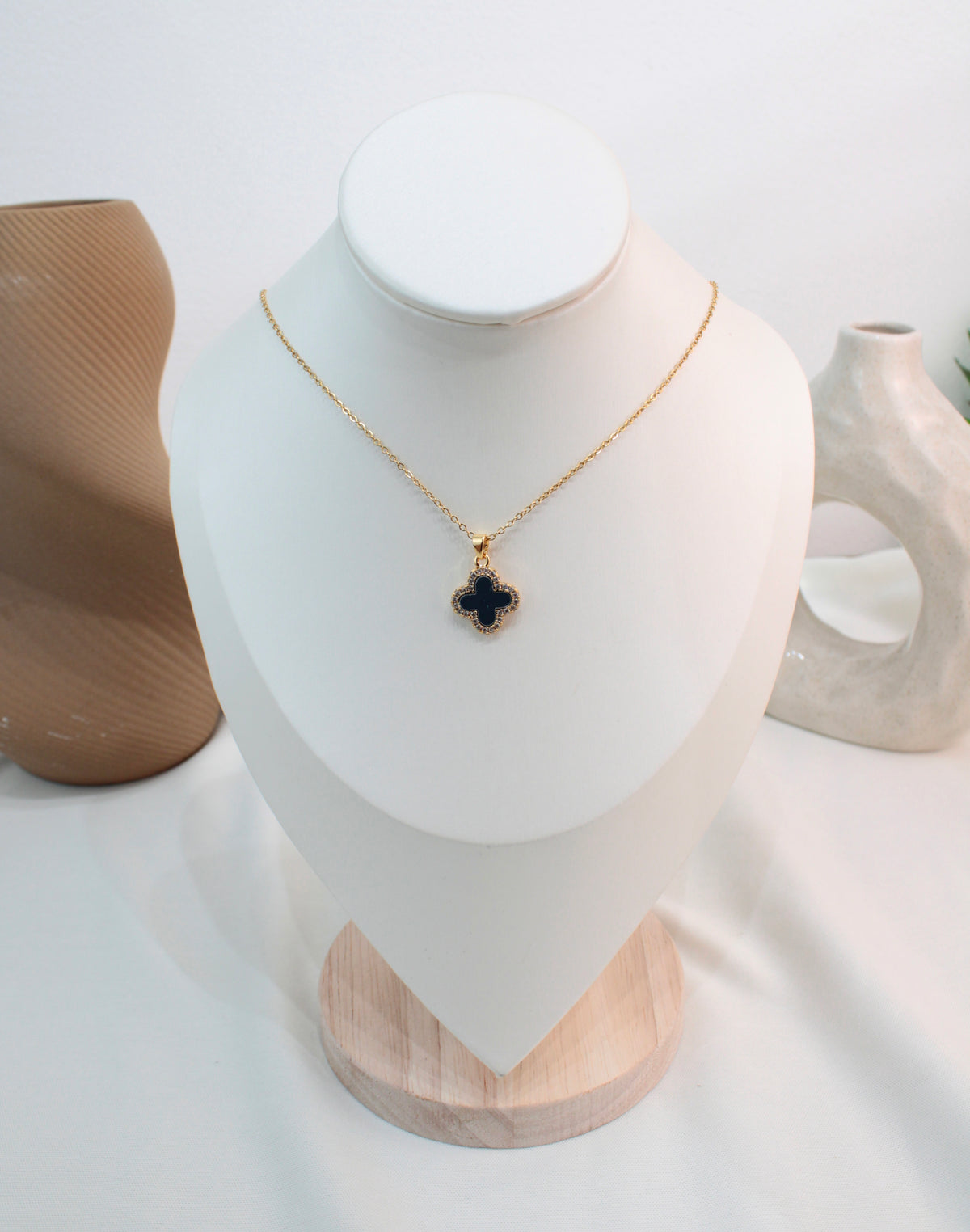 Cadena De Trébol Con Borde Brillante