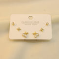 Set 3 Pares De Cereza/Zirconia