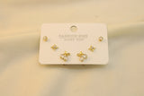 Set 3 Pares De Cereza/Zirconia