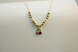 Cadena cereza con perlas