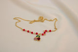 Cadena cereza con perlas