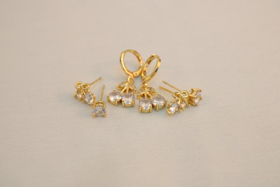 Set de arete de cereza