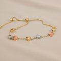 Pulsera ajustable tricolor