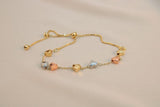 Pulsera ajustable tricolor