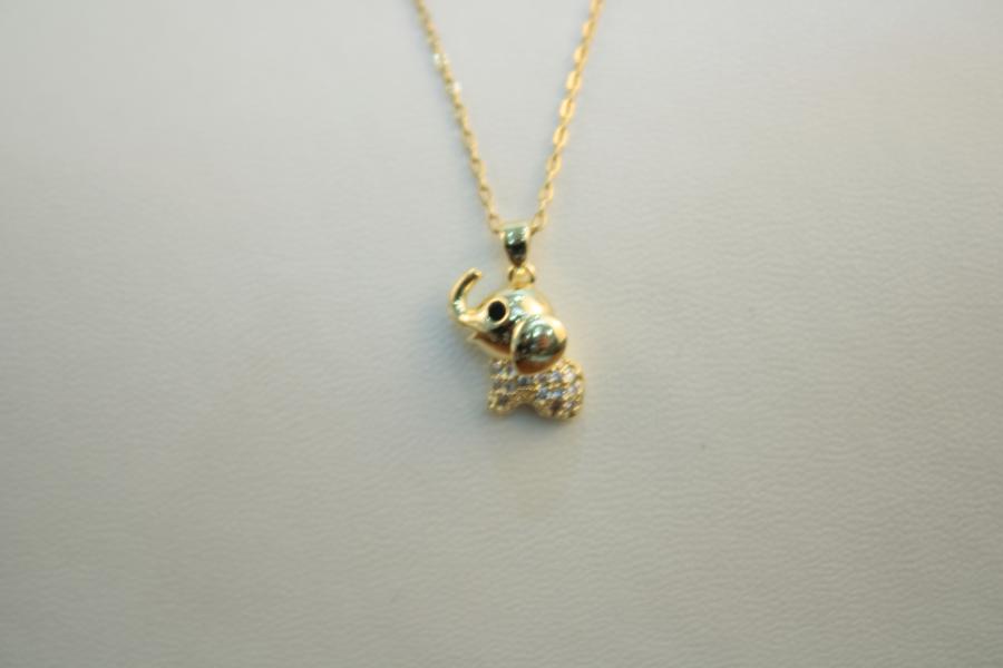 Cadena Fina Elefante Pequeña
