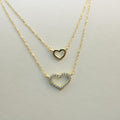 Cadena fina de corazon