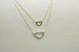 Cadena fina de corazon