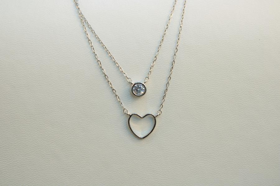 Cadena fina corazon