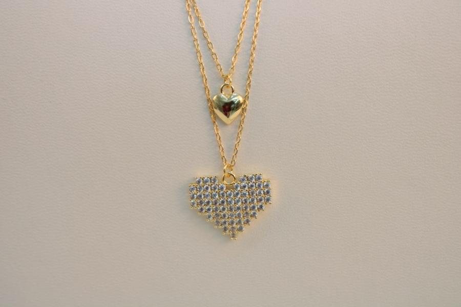 Cadena fina corazon