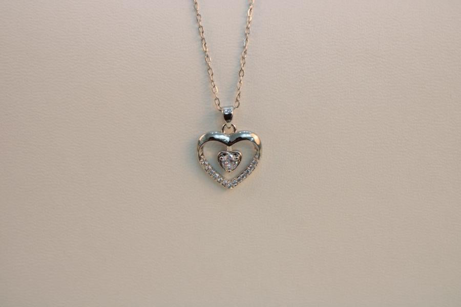 Cadena fina corazon