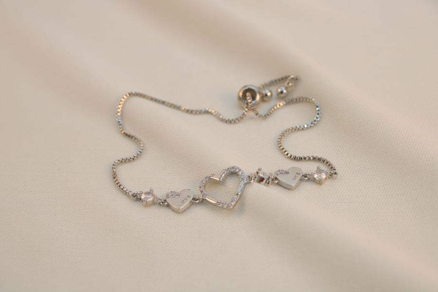 Pulsera ajustable corazon