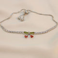 Pulsera ajustable cereza