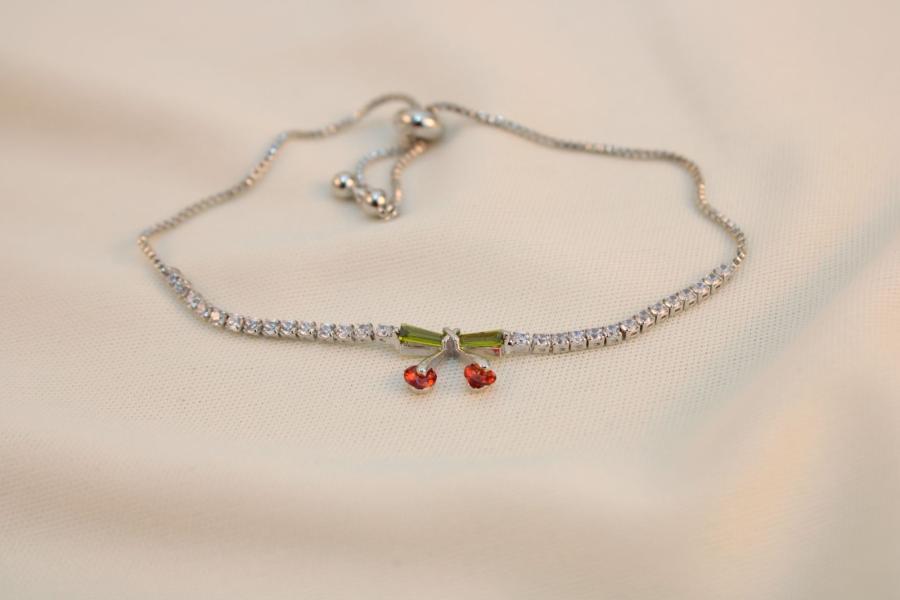 Pulsera ajustable cereza