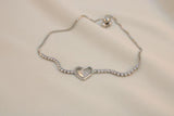Pulsera ajustable corazon