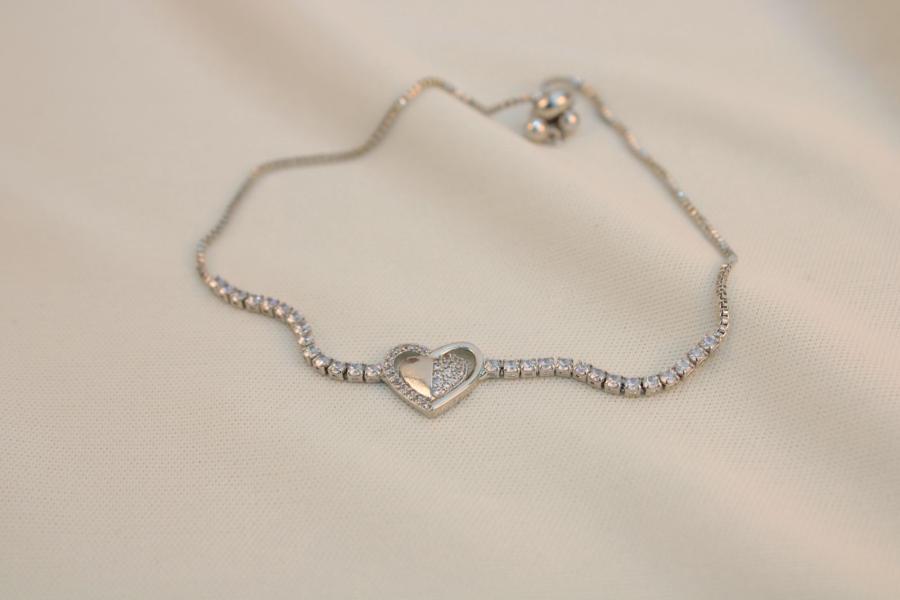 Pulsera ajustable corazon