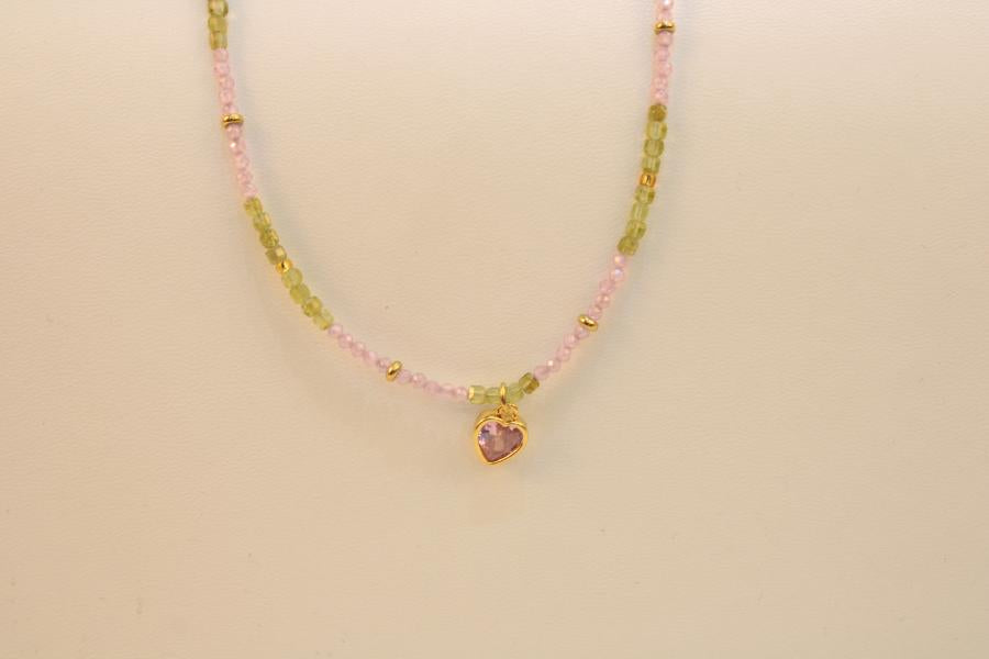 Cadena con cristal de murano