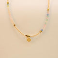 Cadena con cristal de murano