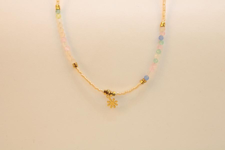 Cadena con cristal de murano