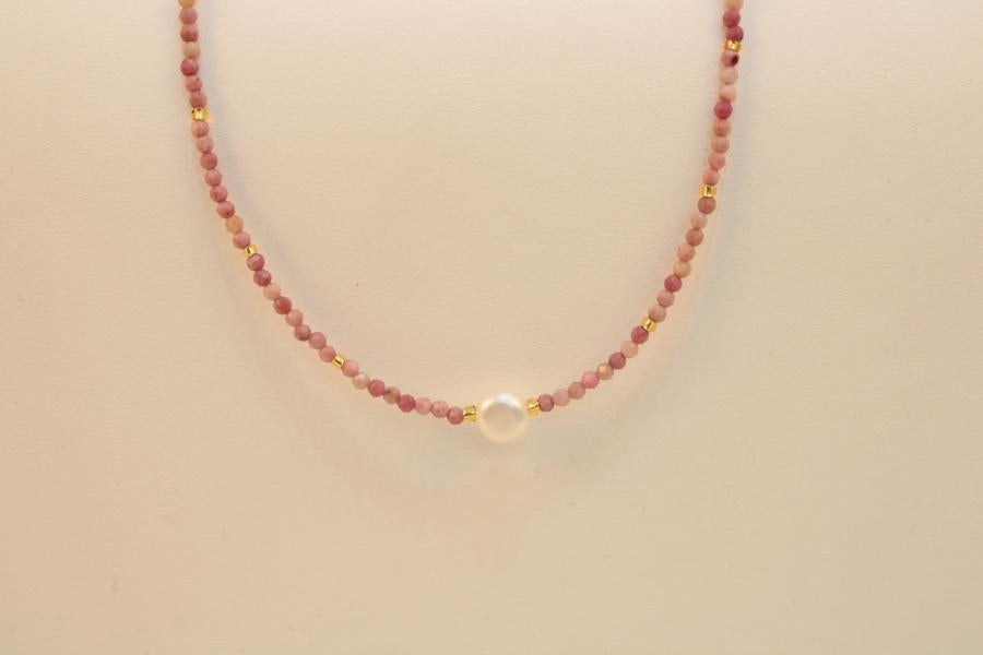 Cadena con cristal de murano