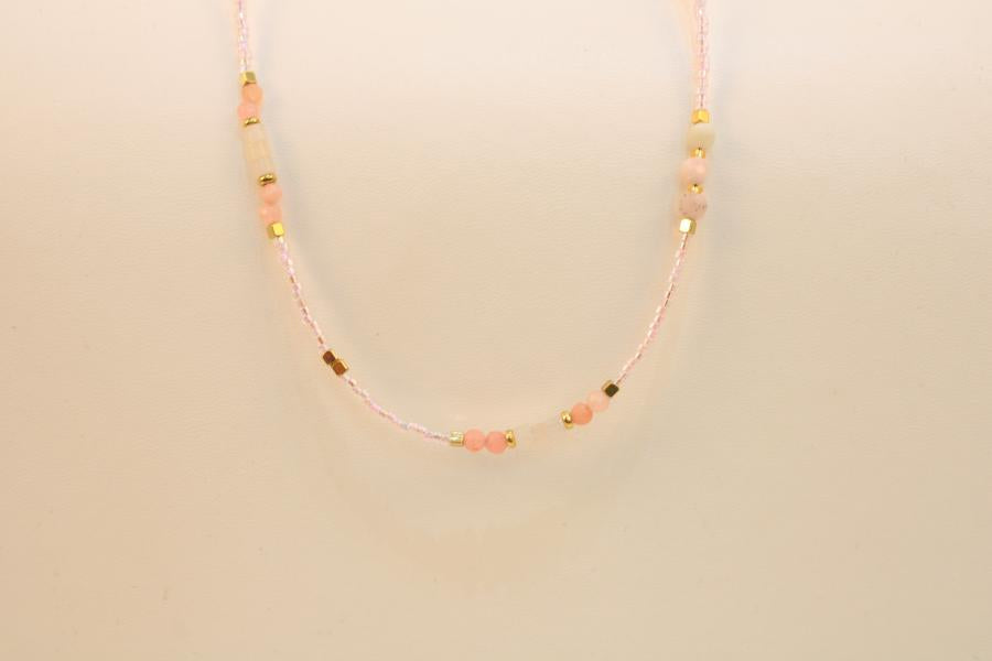 Cadena con cristal de murano