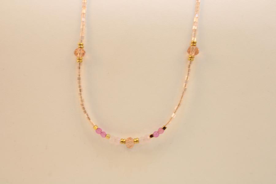 Cadena con cristal de murano