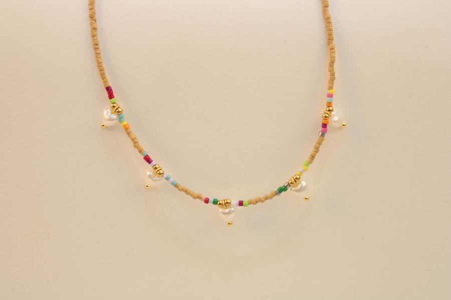 Cadena con cristal de murano