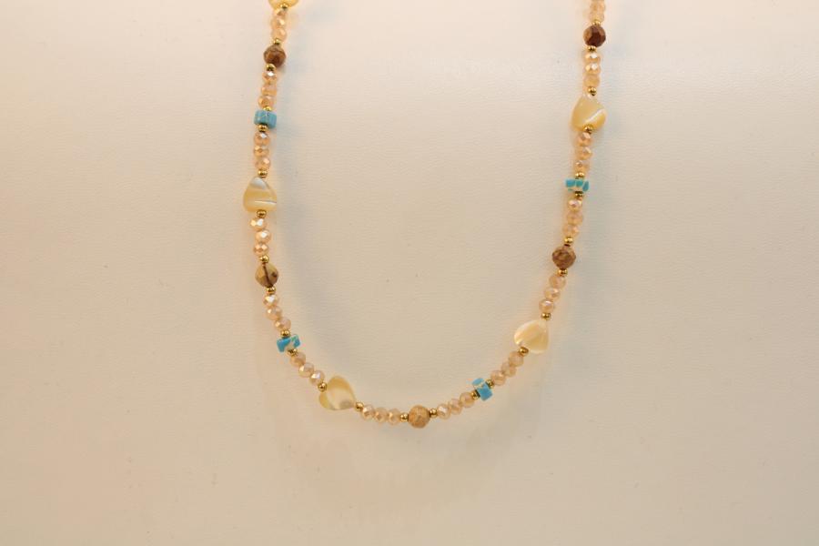 Cadena con cristal de murano